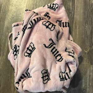 Juicy Couture Blush Pink Plush Throw